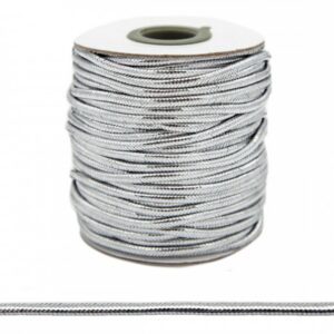 Металлизированный шнур 1мм/1м арт.4694 цвет: серебро