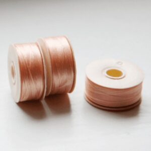 Нитка для бисера 0,3мм/58м цвет: св.кораллово розовый, 1шт