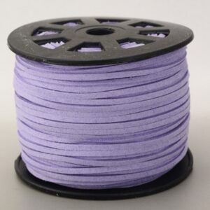 Шнур замшевый 3*1,5мм цвет: сиреневый