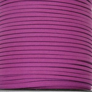 Шнур замшевый 3*1,5мм цвет: т.лиловый