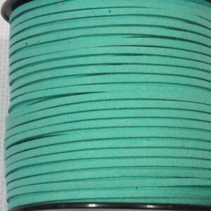 Шнур замшевый 3*1,5мм цвет: т.мятный