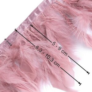 Лента с перьями 5-9см арт.520257, выбор (цена за 50см)