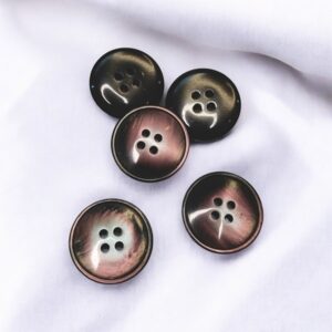 Пуговица арт.TEC0004/с 4-мя проколами цвет: серовато красный, выбор