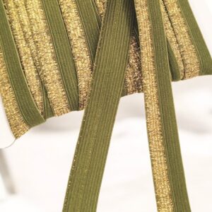 Окантовочная резинка 17мм/с металликом арт.440611, выбор