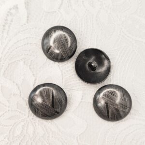 Пуговица металл арт.16586/на ножке цвет: т.никель/с рисунком, выбор