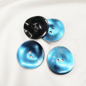 Пуговица арт.3611S/с 2-мя отверстиями цвет: бирюзово синий, выбор