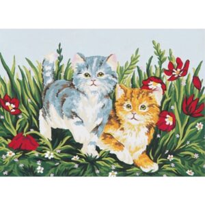 Канва с рисунком AIDA-11 арт.6032/Котята 30×40см