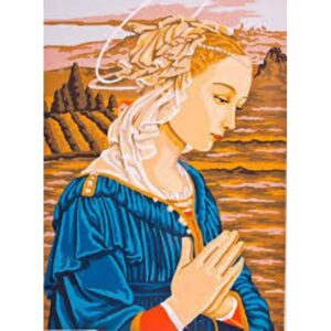 Канва с рисунком AIDA-11 арт.6034/Дама 30×40см