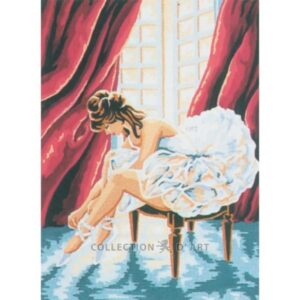 Канва с рисунком AIDA-11 арт.6035/Балерина 30×40см
