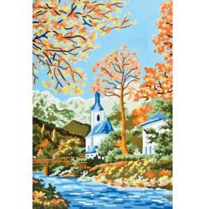 Канва с рисунком AIDA-11 арт.6129/Пейзаж 30×40см