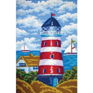 Канва с рисунком AIDA-11 арт.6230/Маяк 30×40см
