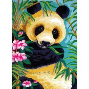 Канва с рисунком AIDA-11 арт.6238/Панда 30×40см