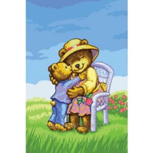 Канва с рисунком AIDA-11 арт.6270/Мишки 30×40см