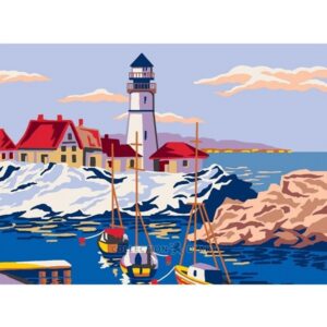Канва с рисунком AIDA-11 арт.6294/Маяк 30×40см