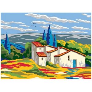 Канва с рисунком AIDA-11 арт.6295/Прованс 30×40см