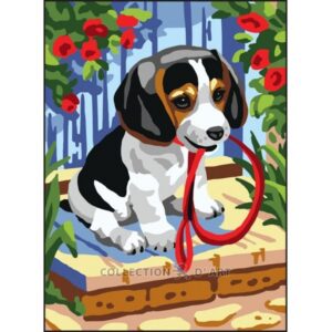 Канва с рисунком AIDA-11 арт.6309/Пойдем гулять! 30×40см