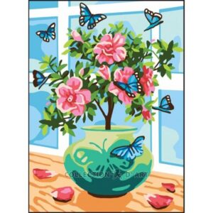 Канва с рисунком AIDA-11 арт.6318/Бабочки 30×40см