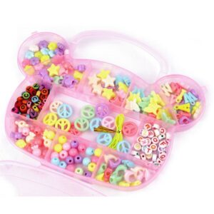 Комплект пластиковых бусин в коробочке арт.340537/Мишка 15x19x2см, выбор