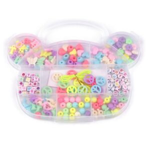 Комплект пластиковых бусин в коробочке арт.340537/Мишка 15x19x2см, выбор