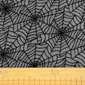 Вязаная ткань арт.920236/Паутина цвет: черный-сербряный люрекс, цена за 50см