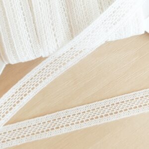 Вязаное кружево арт.2012/хлопок 1,2см цвет: белый