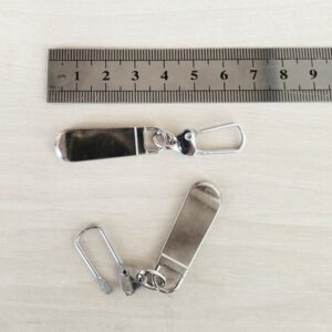 Пуллер для молнии с карабином арт.5402/металл 38мм цвет: никель