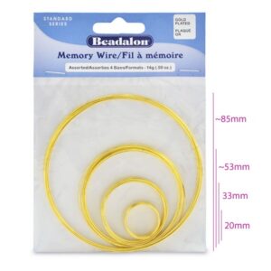 Проволока с памятью 0.62мм/4 варианта арт.5429 цвет: золотой