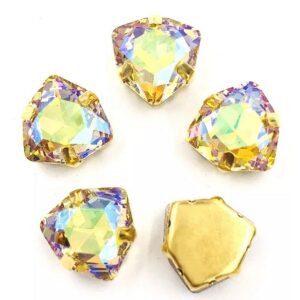 Кристалл стекло Trilliant в оправе 12мм цвет: Paradise Shine, выбор