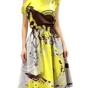 Вискозный сатин арт.24082/Viscose Satin цвет: черный/св.персиковые цветы, цена за 50см