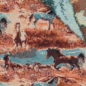 Гобеленовая ткань арт.23160/Horses Gobaline, цена за 50см