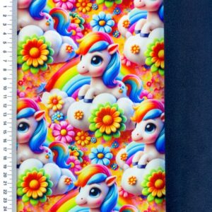 Ткань для курток арт.2542/Softshell цвет: Little Pony, цена за 50см
