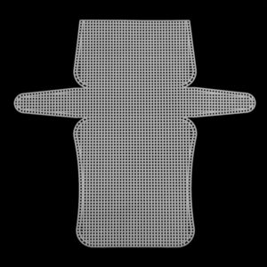 Пластиковая канва для изготовления сумок арт.890494/прозрачный 18x9x4,5см