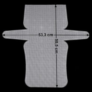 Пластиковая канва для изготовления сумок арт.890994/прозрачный 27x15x7см