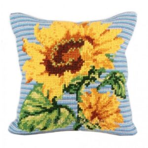 Вышивка крестиком арт.5085/подушка 40×40см/Подсолнух