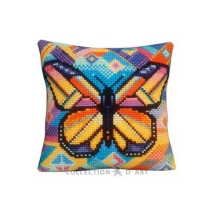 Вышивка крестиком арт.5503/подушка 40×40см/Бабочка